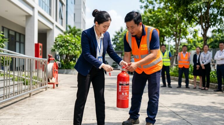 Hướng dẫn sử dụng bình chữa cháy và kỹ năng thoát nạn cơ bản