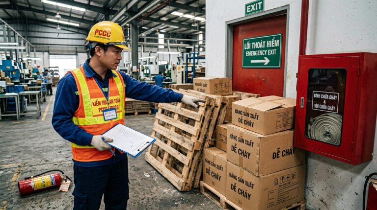 Những lỗi PCCC thường gặp khi kiểm tra nhà xưởng