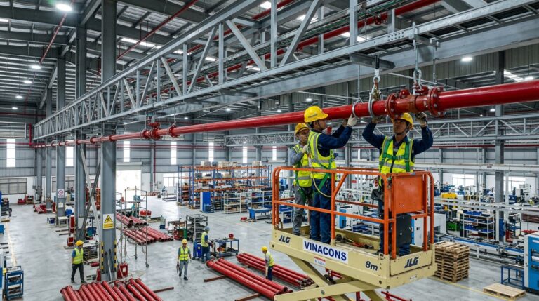 Thi công lắp đặt hệ thống PCCC: quy trình và hồ sơ bàn giao