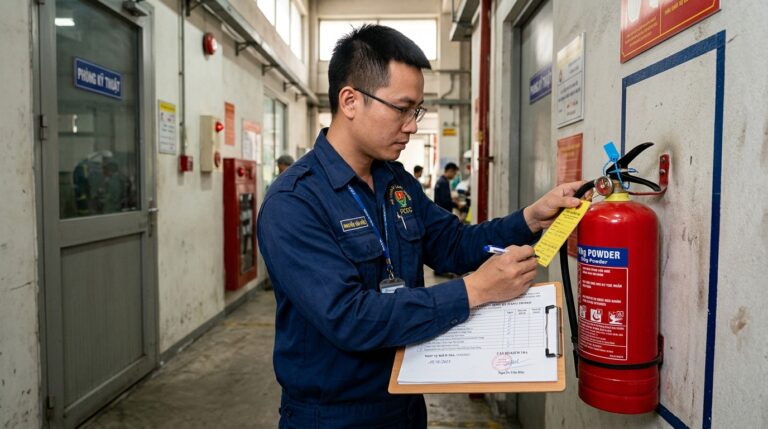 Checklist tự kiểm tra PCCC hàng tháng cho doanh nghiệp