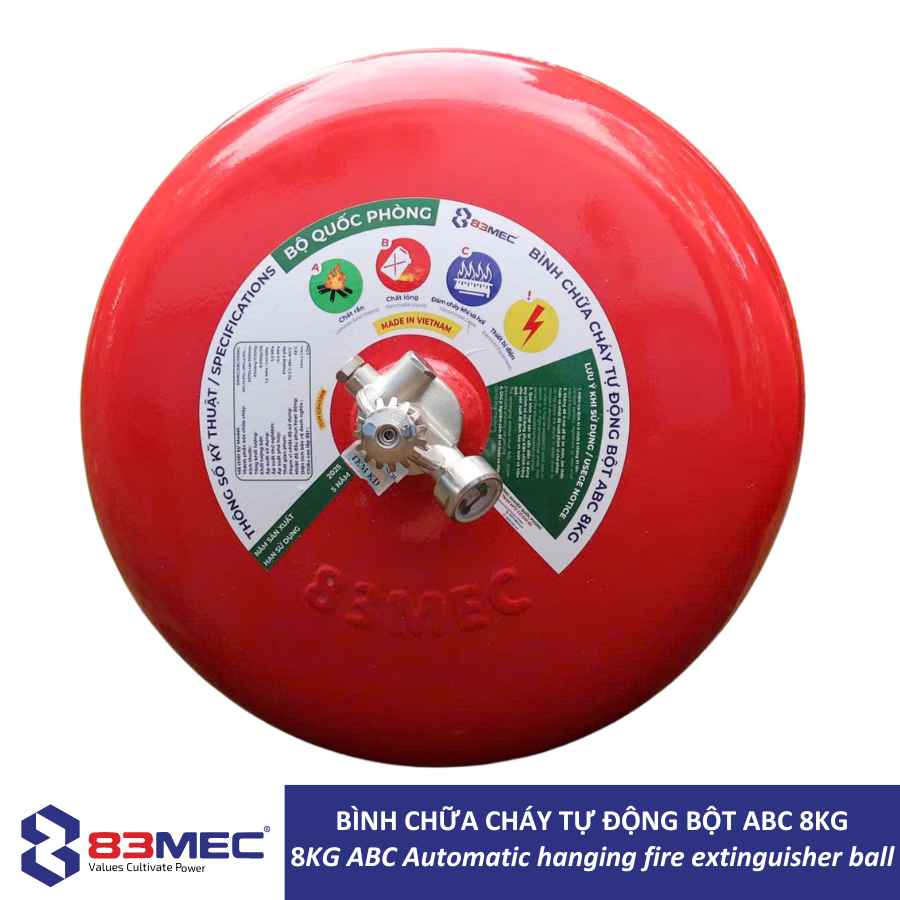 Bình chữa cháy tự động bột ABC 8kg 83MEC