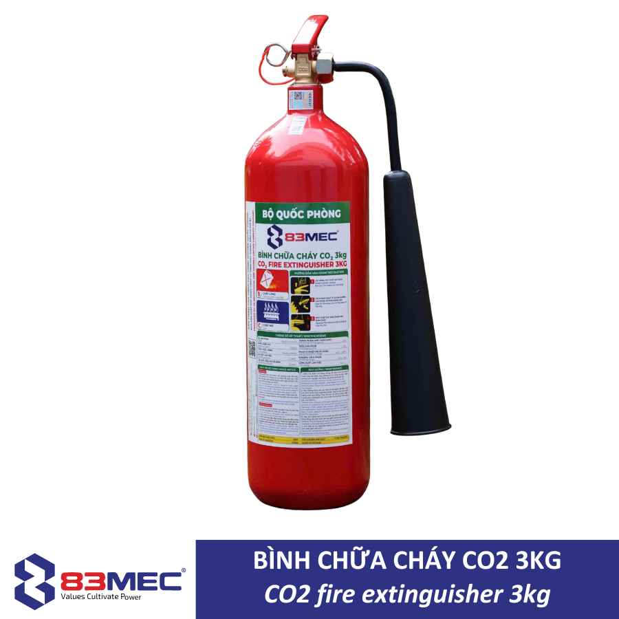 Bình chữa cháy CO2 3kg 83MEC