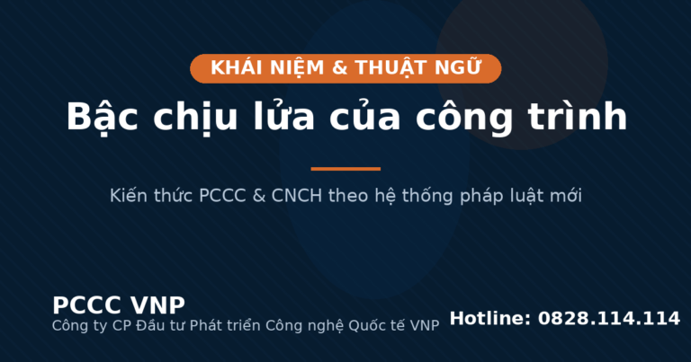Bậc chịu lửa của công trình