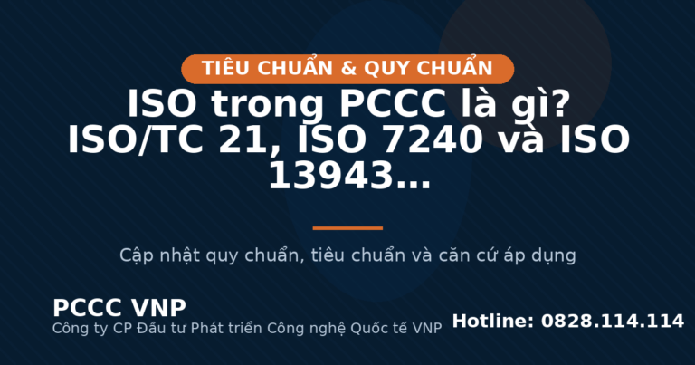ISO trong PCCC là gì? ISO/TC 21, ISO 7240 và ISO 13943