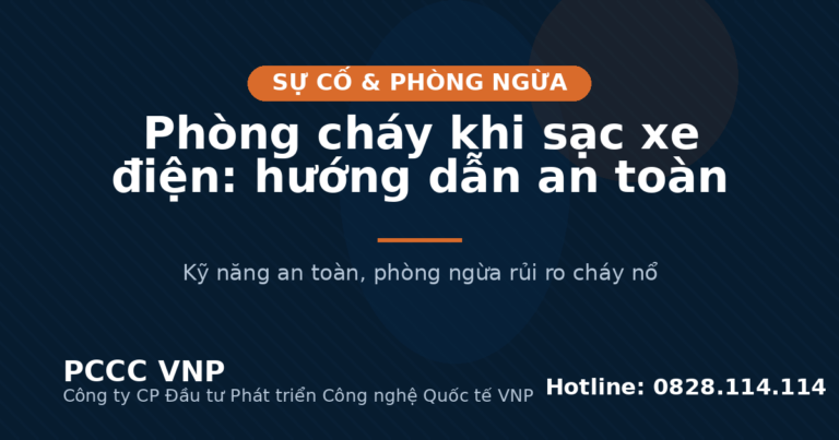 Phòng cháy khi sạc xe điện: hướng dẫn an toàn