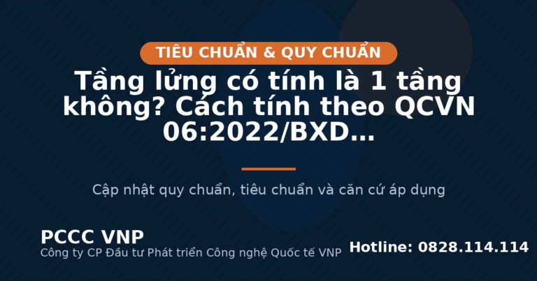 Tầng lửng có tính là 1 tầng không? Cách tính theo QCVN 06:2022/BXD